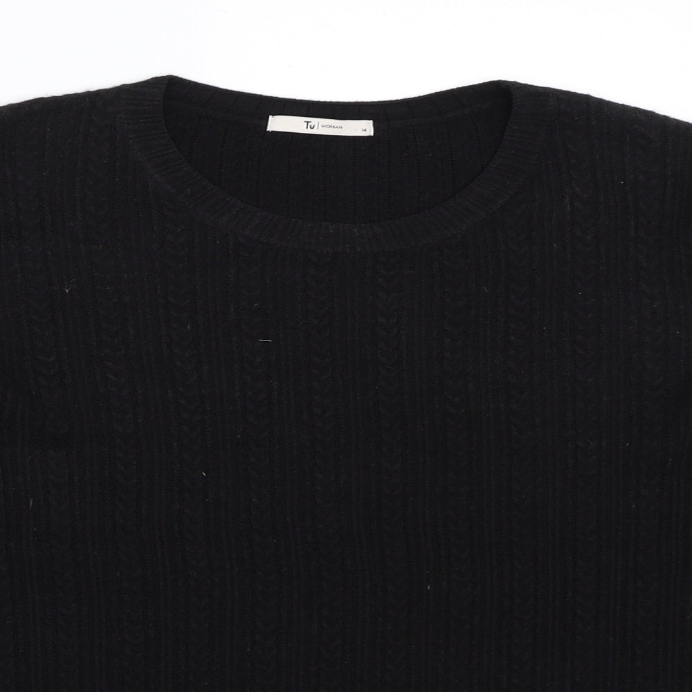 TU Womens Black   Pullover Jumper Size 14