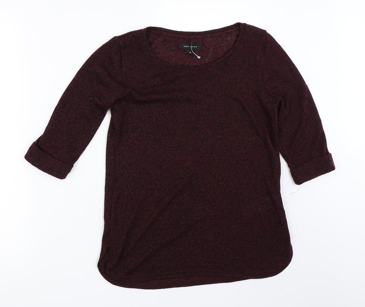 New Look Womens Red Pullover Jumper Size 8