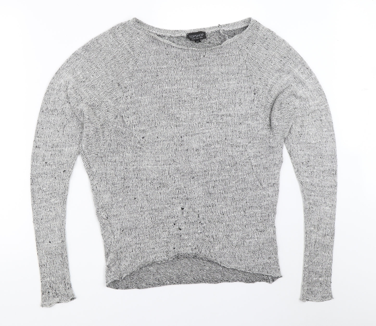 Topshop Womens Grey   Pullover Jumper Size 10