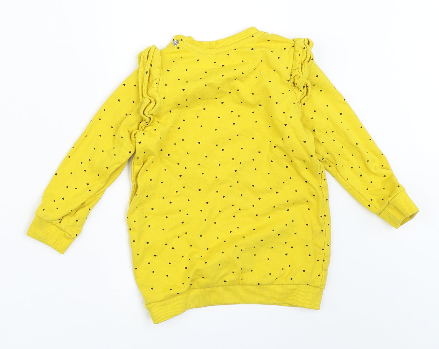 So Cute Girls Yellow   Pullover Jumper Size 18-24 Months