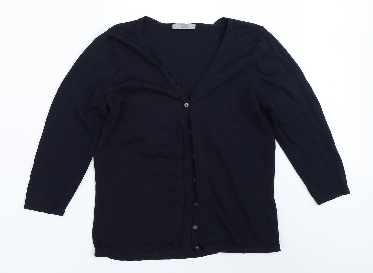 Marks and Spencer Womens Blue   Cardigan Jumper Size 12