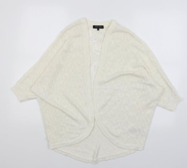 New Look Womens White   Wrap Jumper Size S