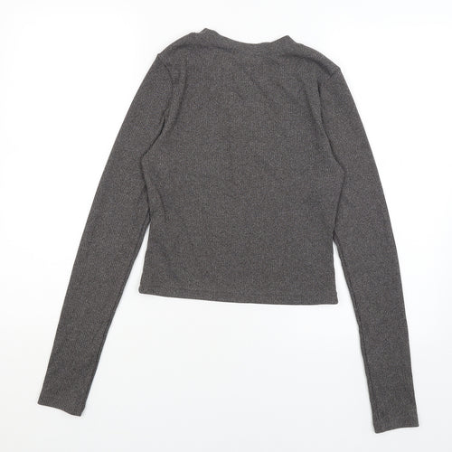 H&M Womens Grey   Basic T-Shirt Size S