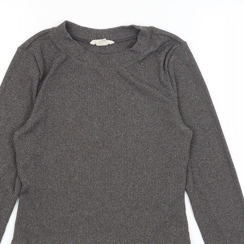 H&M Womens Grey   Basic T-Shirt Size S