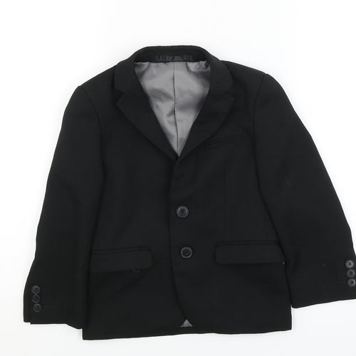 Matalan Boys Black   Jacket Blazer Size 4-5 Years