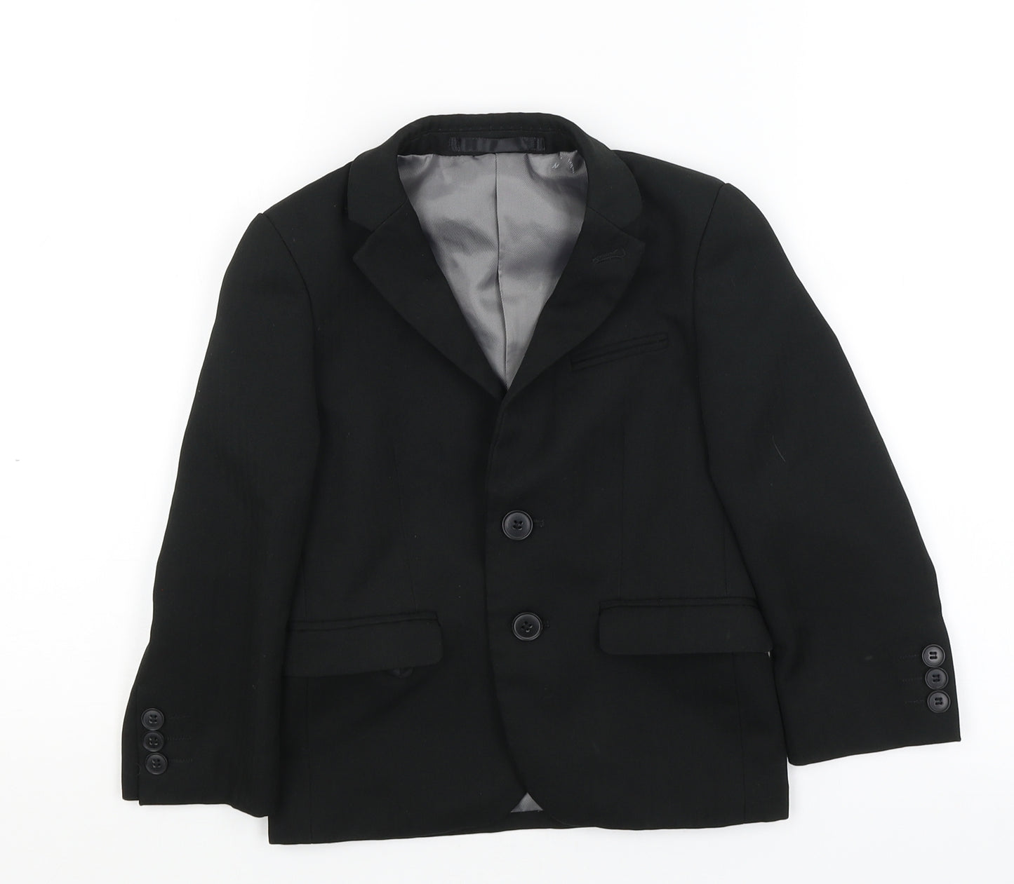 Matalan Boys Black   Jacket Blazer Size 4-5 Years