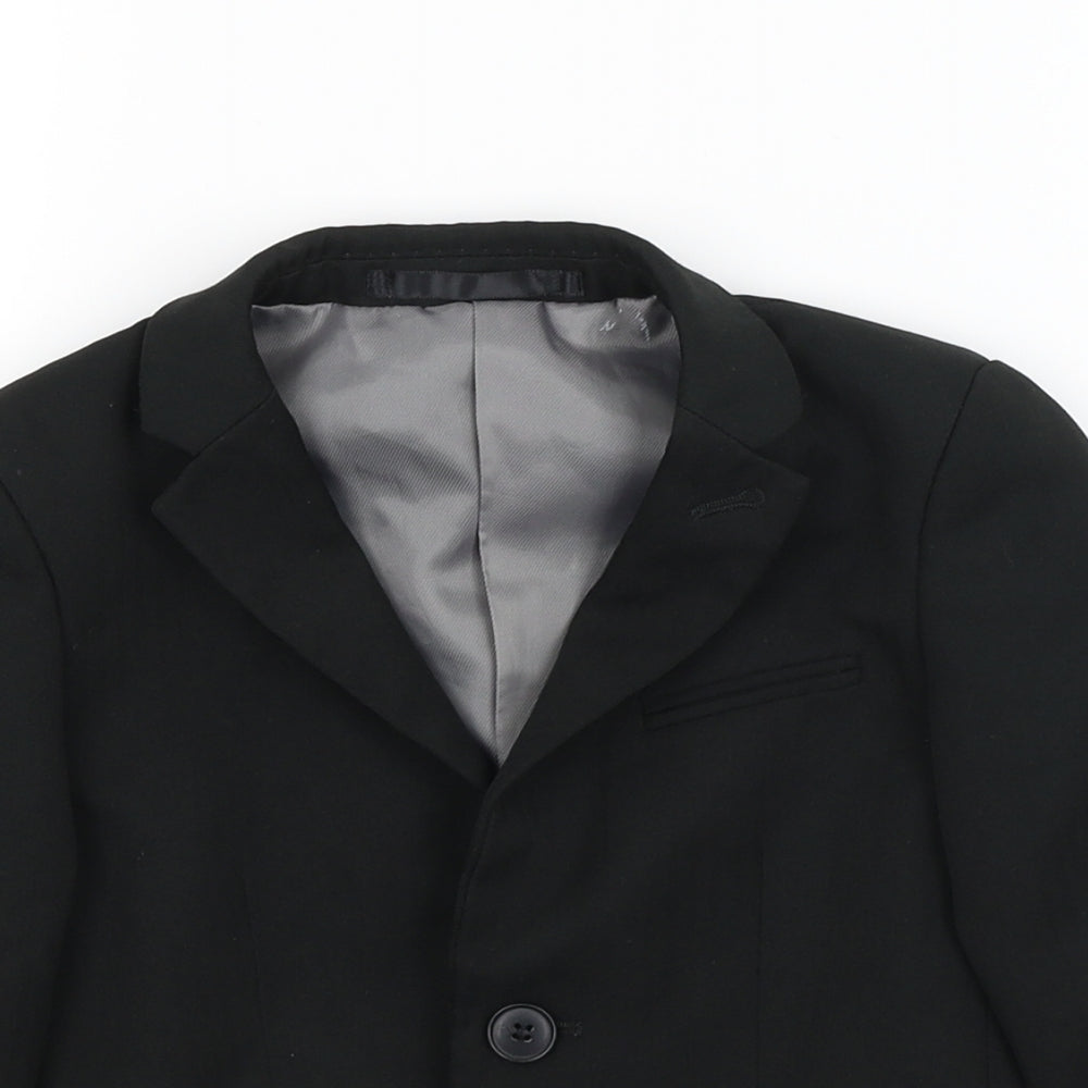 Matalan Boys Black   Jacket Blazer Size 4-5 Years