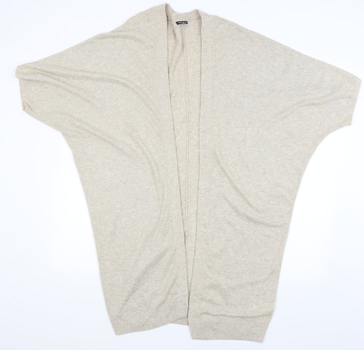 Warehouse Womens Beige   Wrap Jumper Size L