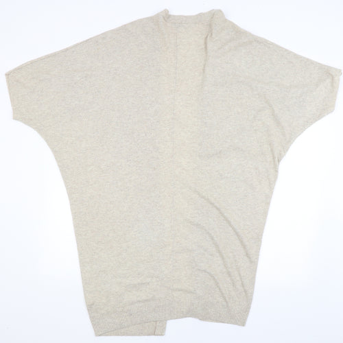 Warehouse Womens Beige   Wrap Jumper Size L