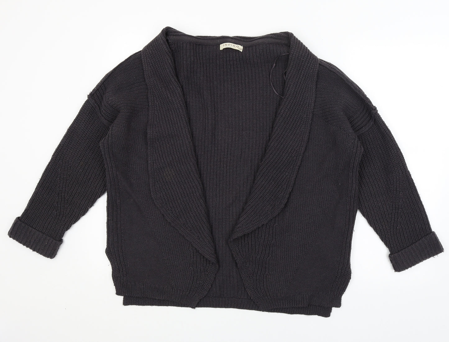 M&S Womens Black   Wrap Jumper Size 12