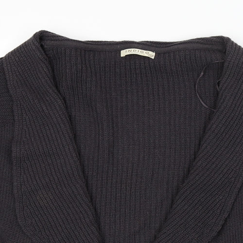 M&S Womens Black   Wrap Jumper Size 12