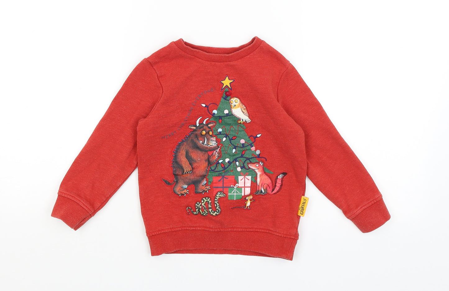 TU Baby Red   Pullover Jumper Size 18-24 Months  - Gruffalo Christmas