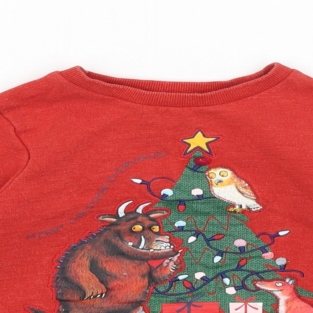TU Baby Red   Pullover Jumper Size 18-24 Months  - Gruffalo Christmas
