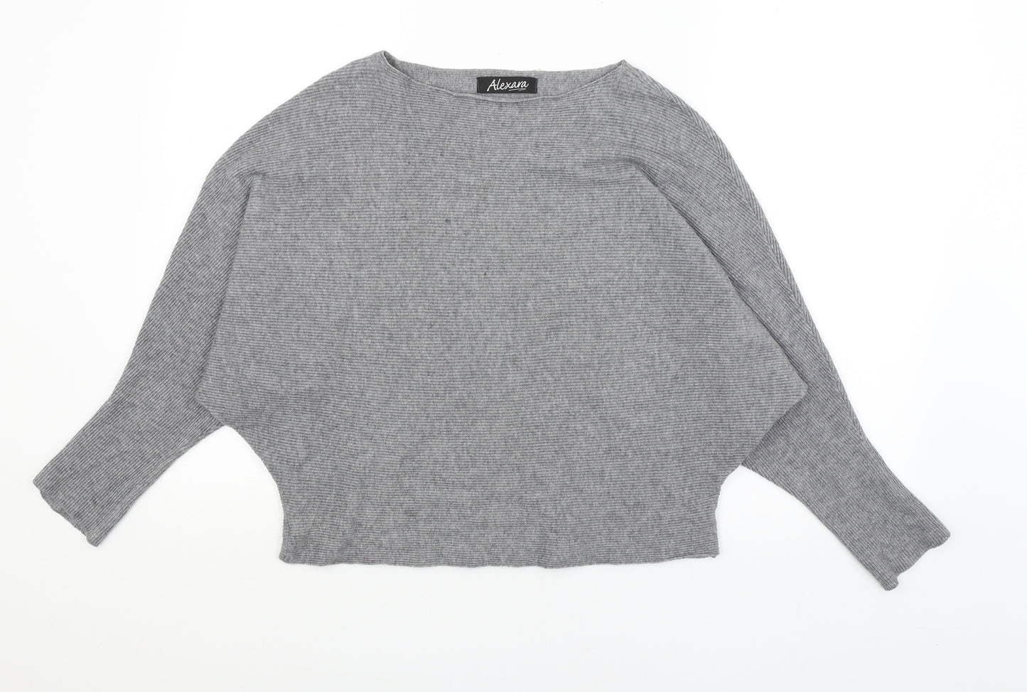 Alexara Womens Grey   Pullover Jumper Size M