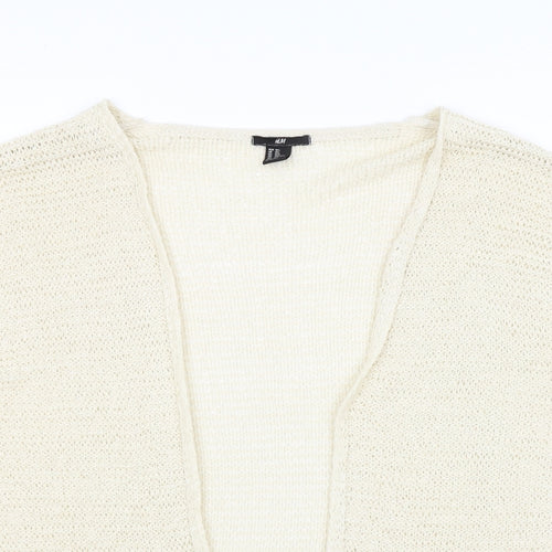 H&M Womens Ivory   Wrap Jumper Size L