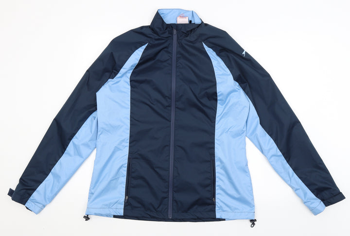 Slazenger Womens Blue Rain Coat Coat Size M