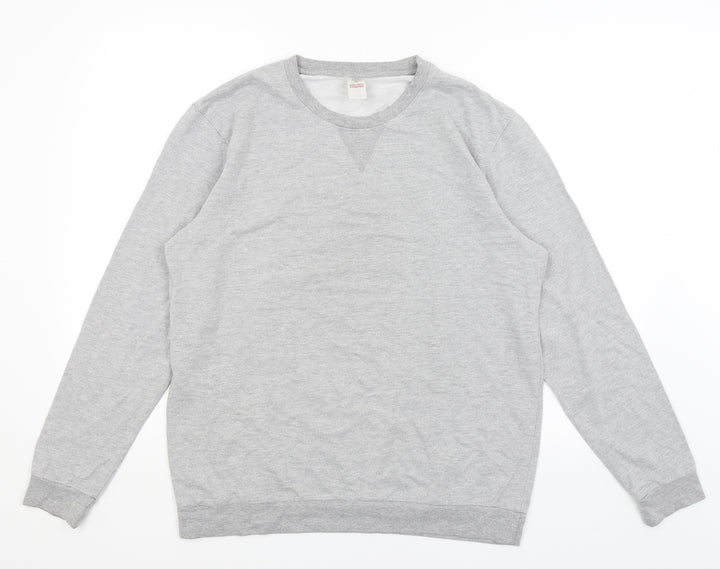 M&Co Mens Grey Pullover Jumper Size M
