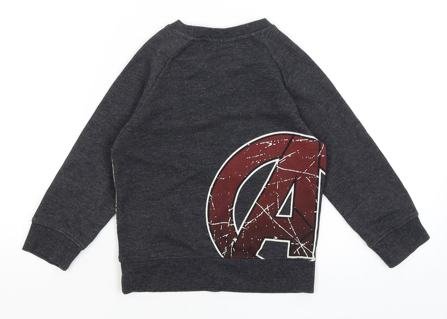 NEXT Boys Grey   Pullover Jumper Size 4 Years  - Avengers