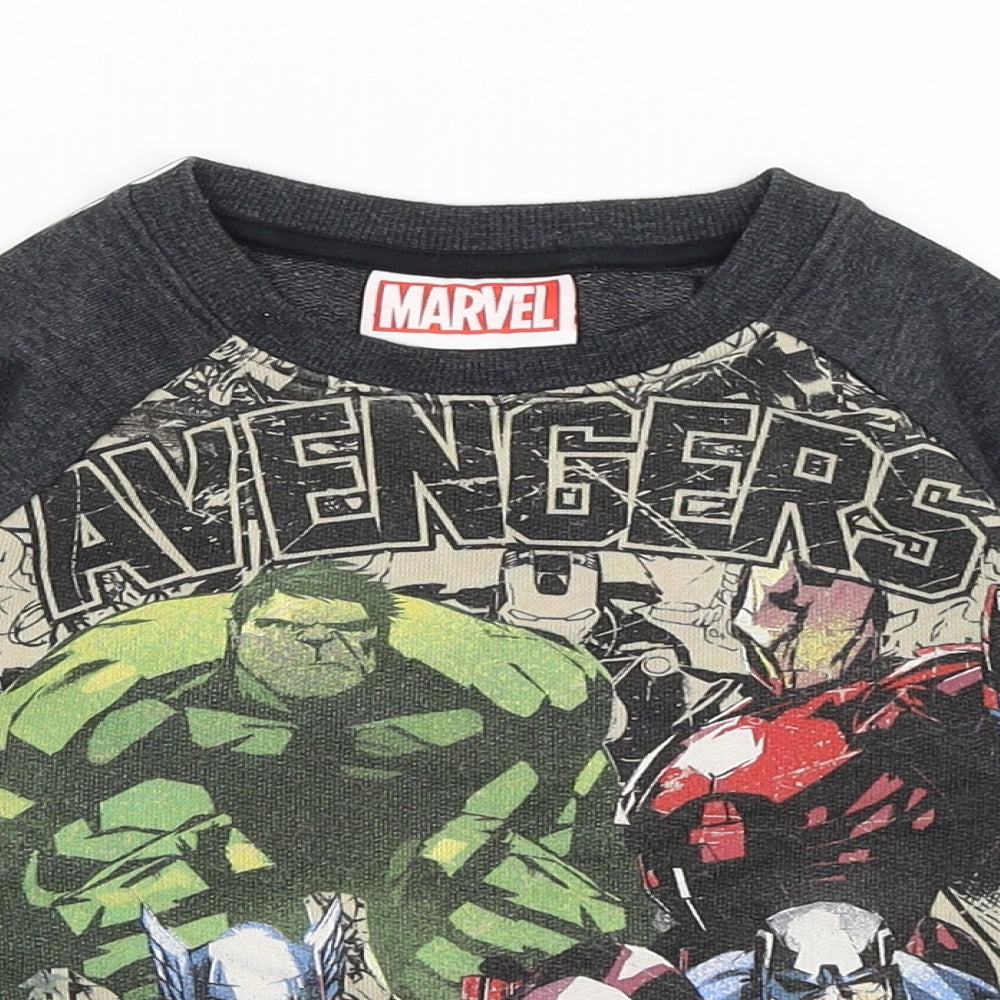 NEXT Boys Grey   Pullover Jumper Size 4 Years  - Avengers
