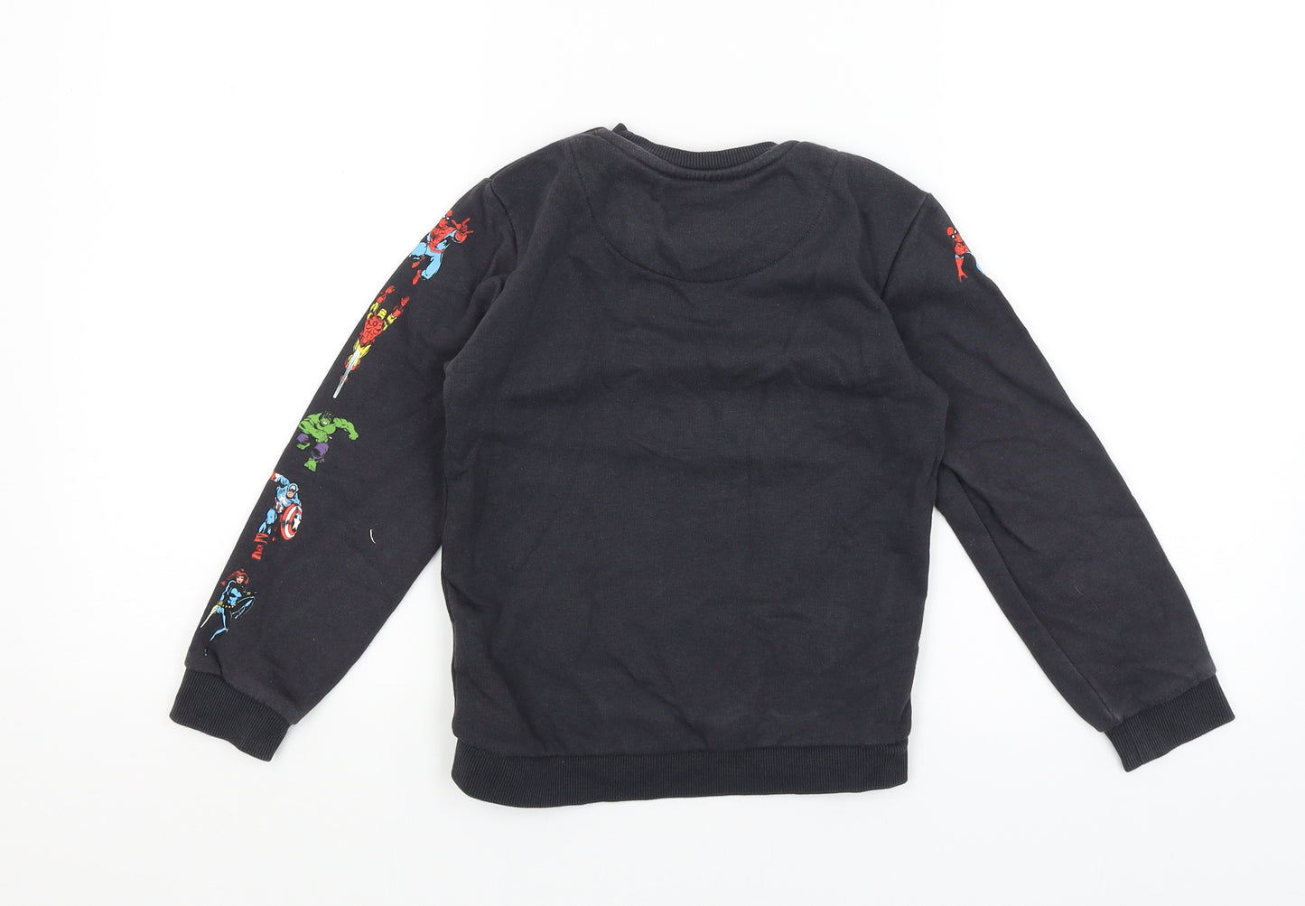 M&S Boys Grey   Pullover Jumper Size 5-6 Years  - Marvel Comics