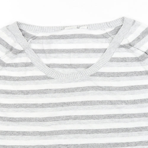 Gap Womens Grey Striped  Pullover Jumper Size M
