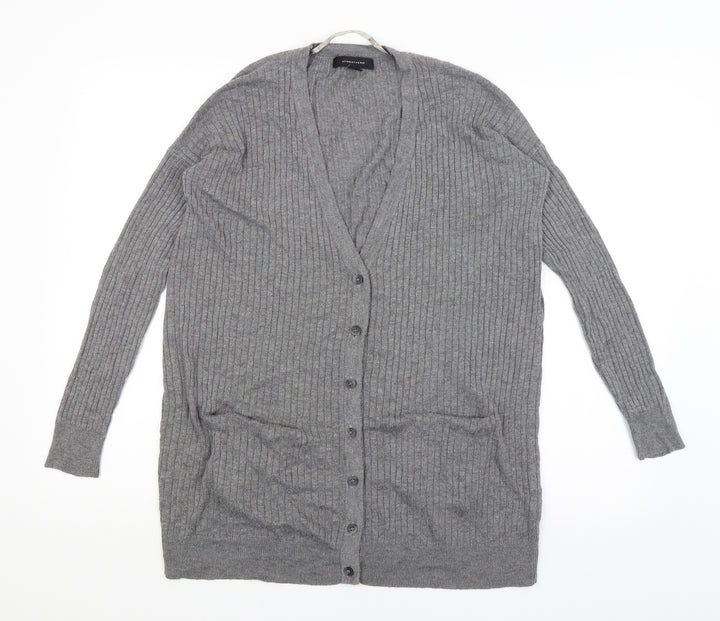 Atmosphere Womens Grey Cardigan Jumper Size 8
