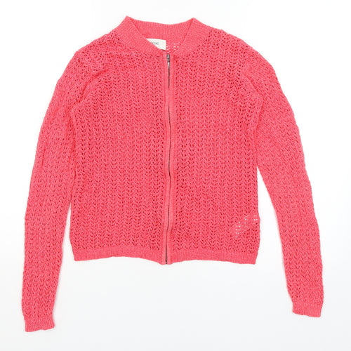 NEXT Womens Red   Full Zip Jumper Size 8