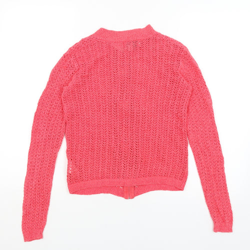 NEXT Womens Red   Full Zip Jumper Size 8