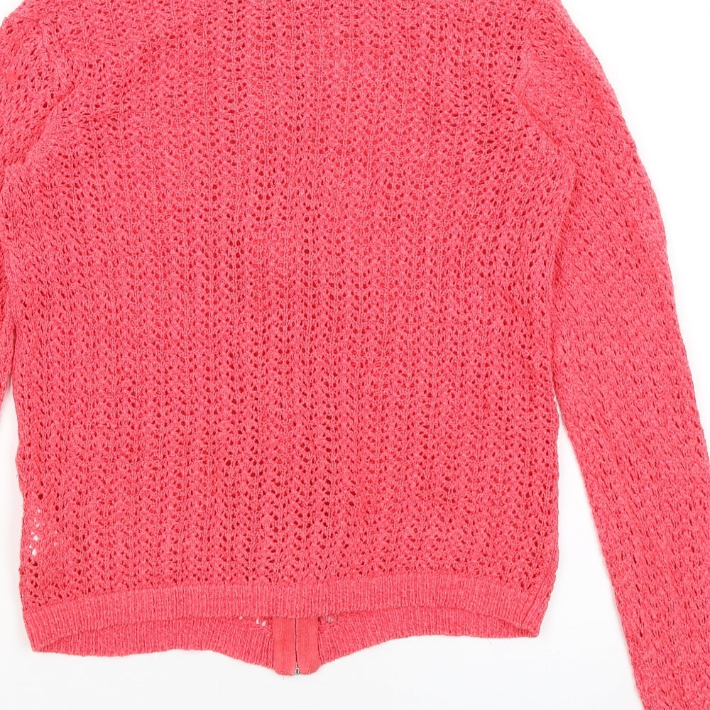 NEXT Womens Red   Full Zip Jumper Size 8