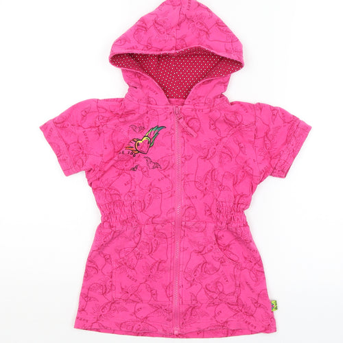 Me Too Girls Pink Paisley  Full Zip Hoodie Size 6 Years