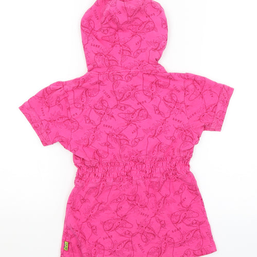 Me Too Girls Pink Paisley  Full Zip Hoodie Size 6 Years