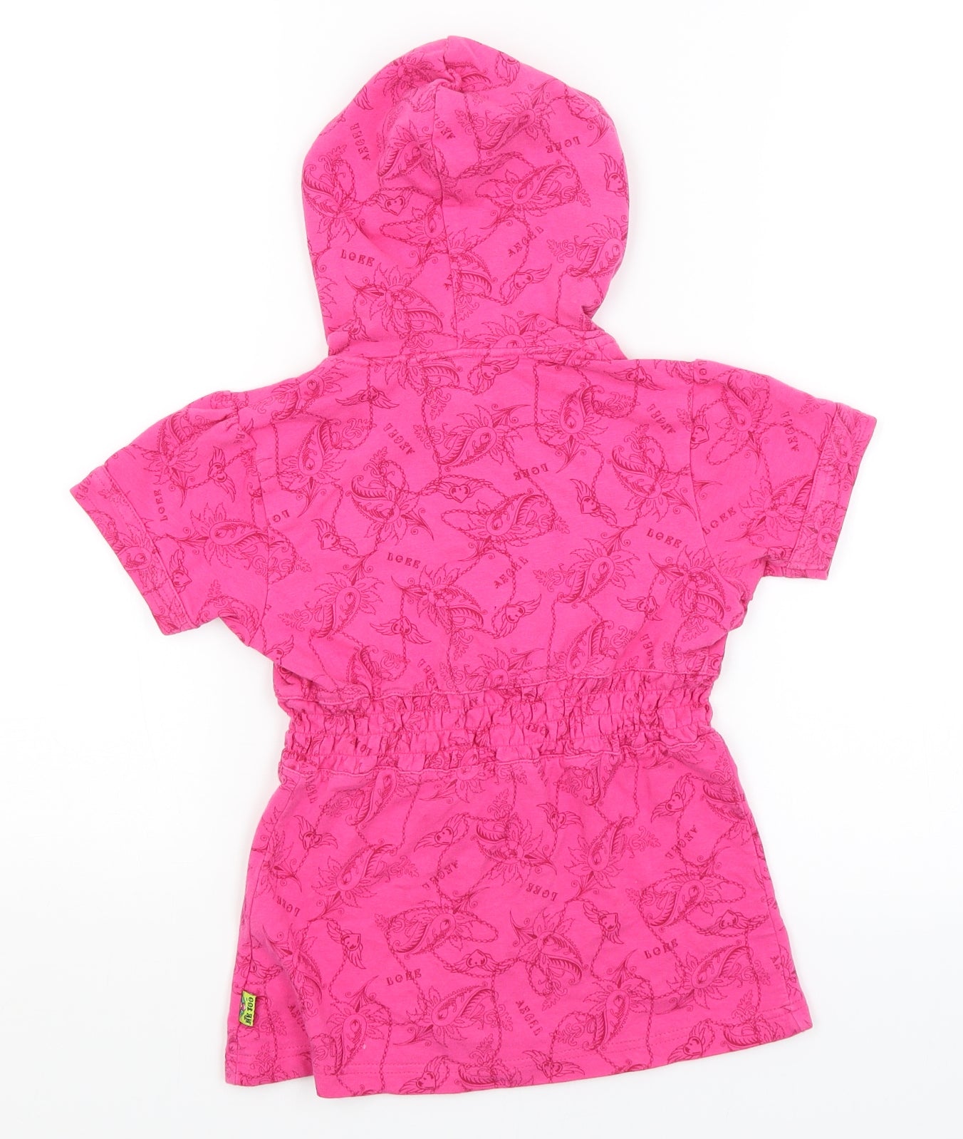 Me Too Girls Pink Paisley  Full Zip Hoodie Size 6 Years