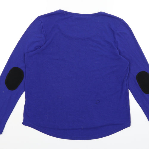 Lumineux Womens Blue   Pullover Jumper Size M