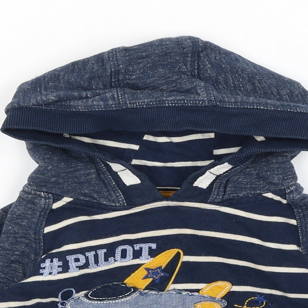 George Baby Blue Striped  Pullover Jumper Size 9-12 Months  - #Pilot