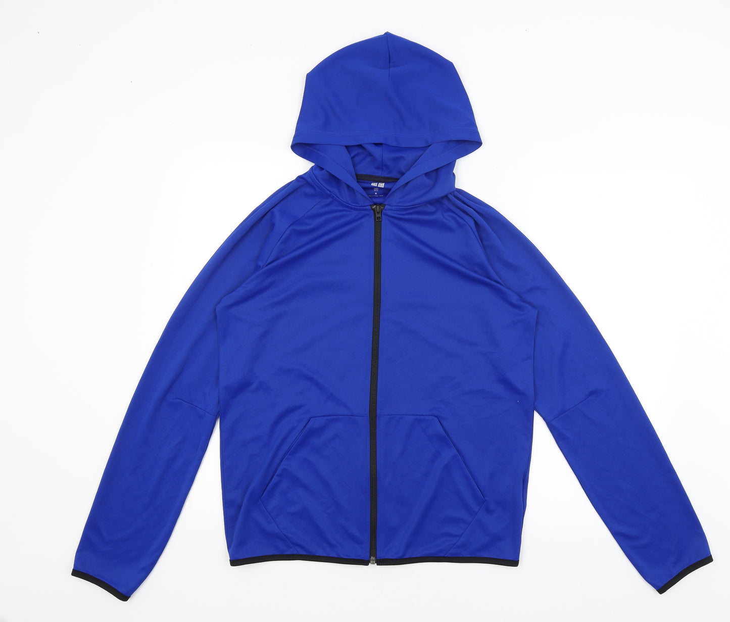 Uni Qlo Mens Blue   Full Zip Hoodie Size M