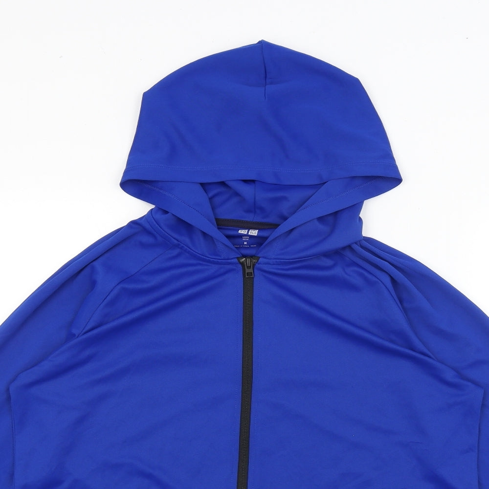 Uni Qlo Mens Blue   Full Zip Hoodie Size M