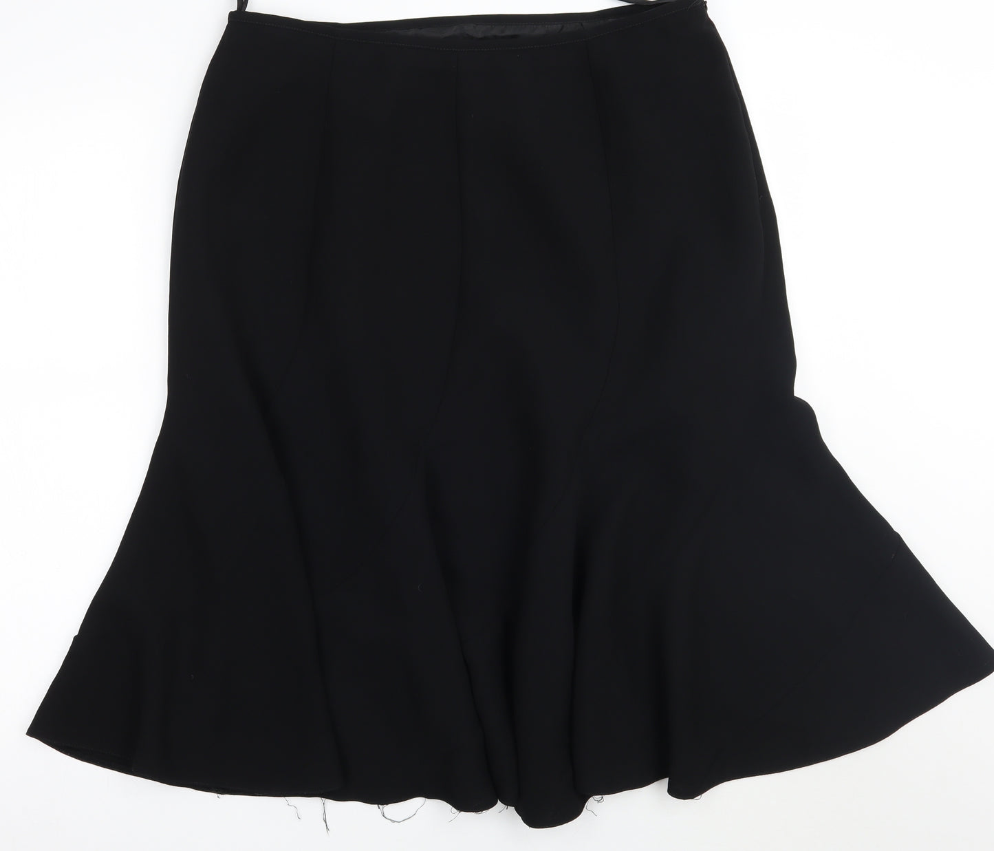 M&Co Womens Black   A-Line Skirt Size 16
