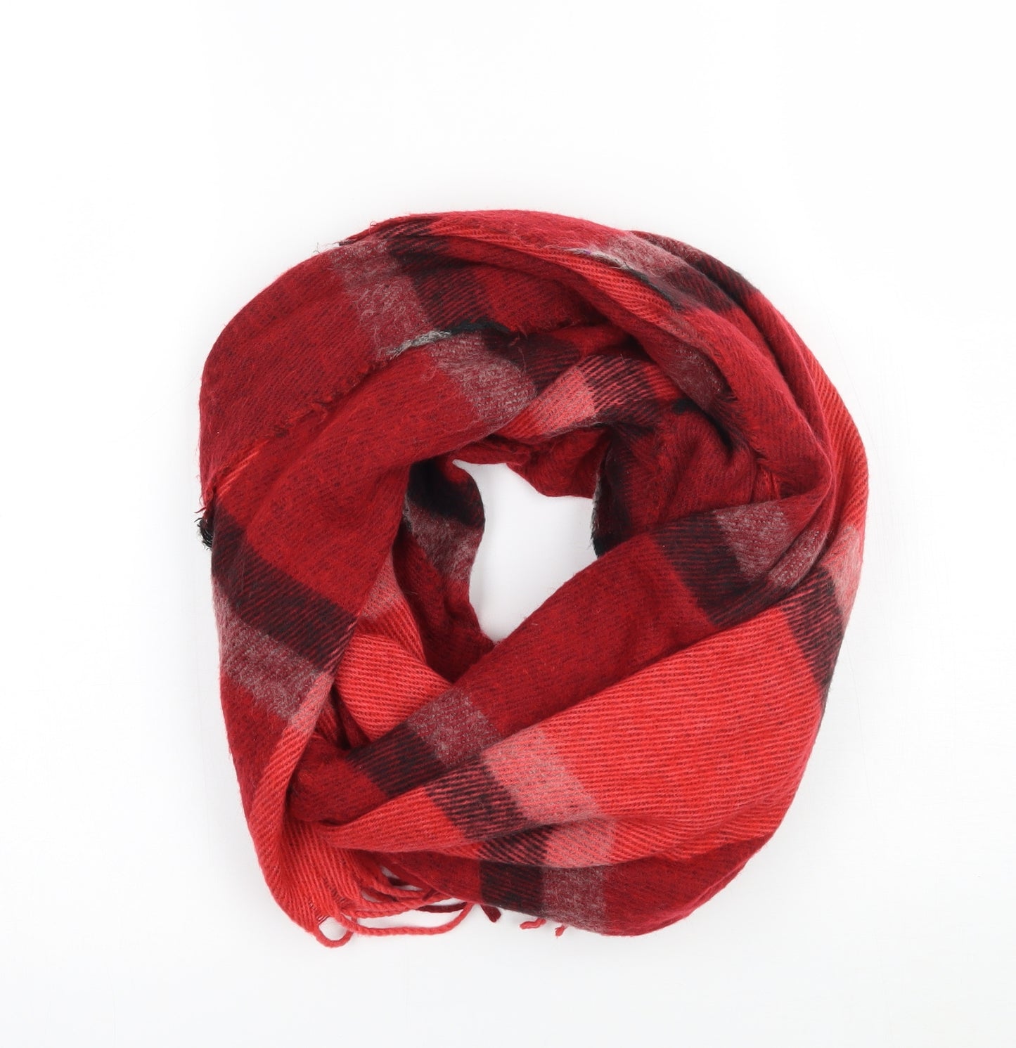 Primark Womens Red Check   Scarf