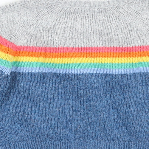 NEXT Girls Blue Striped  Cardigan Jumper Size 2 Years