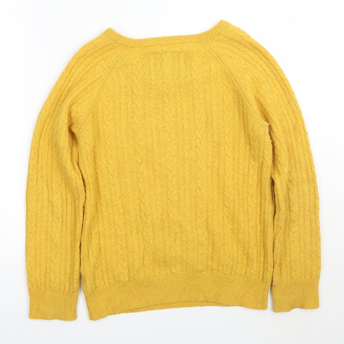 Jack Wills Womens Yellow   Pullover Jumper Size 14