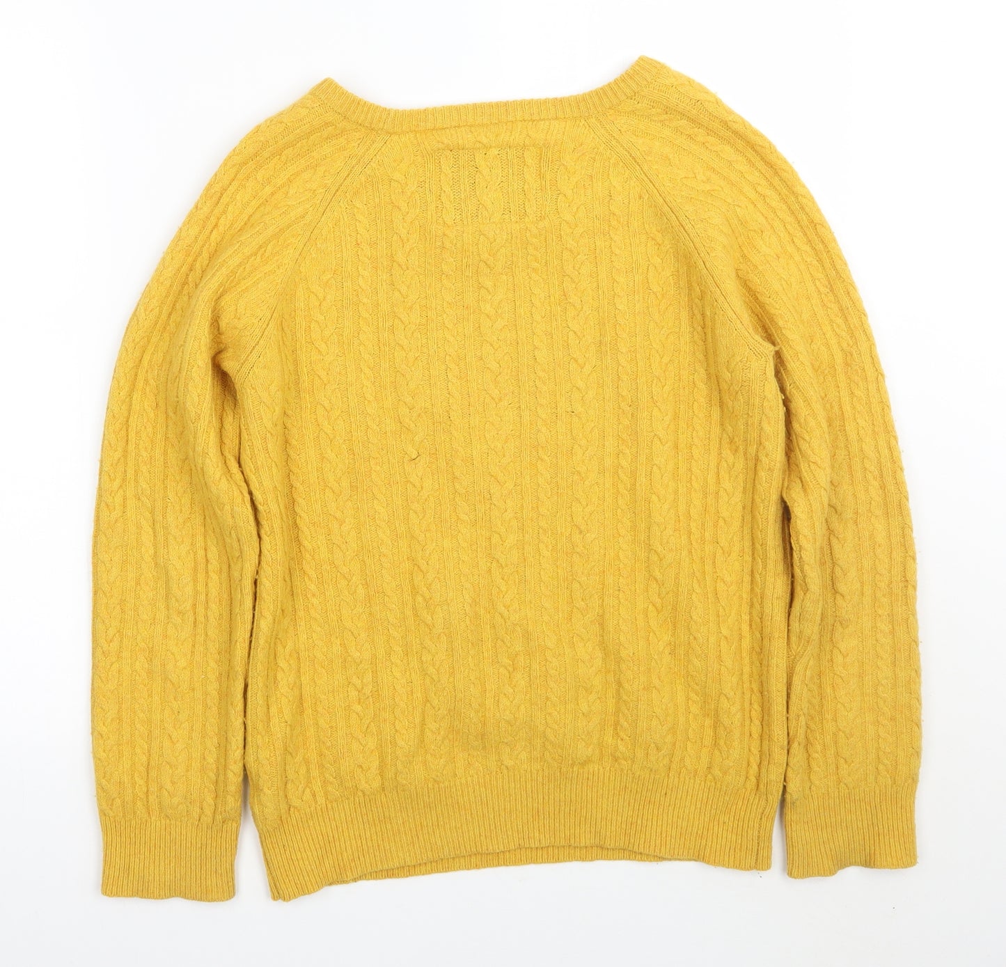 Jack Wills Womens Yellow   Pullover Jumper Size 14