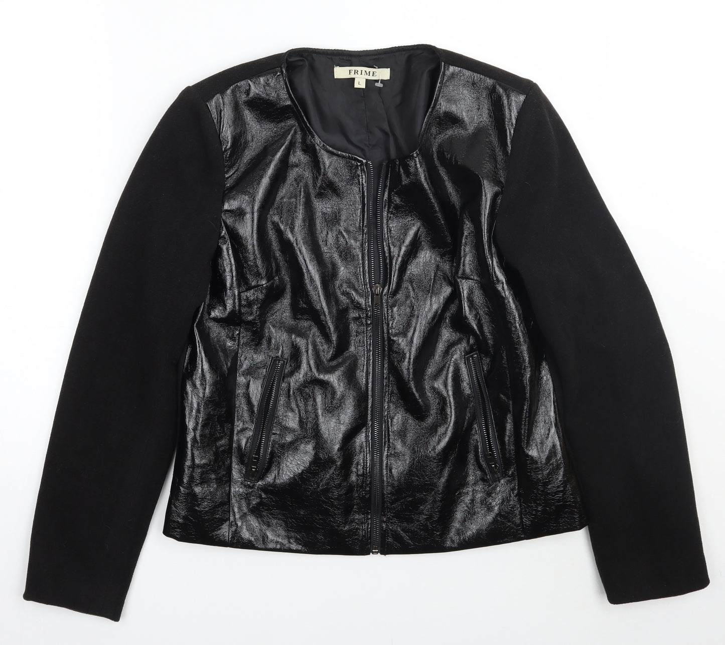 Frime Womens Black   Jacket Coat Size L