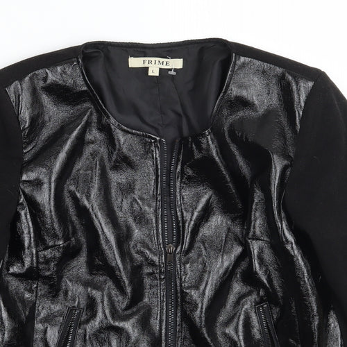 Frime Womens Black   Jacket Coat Size L