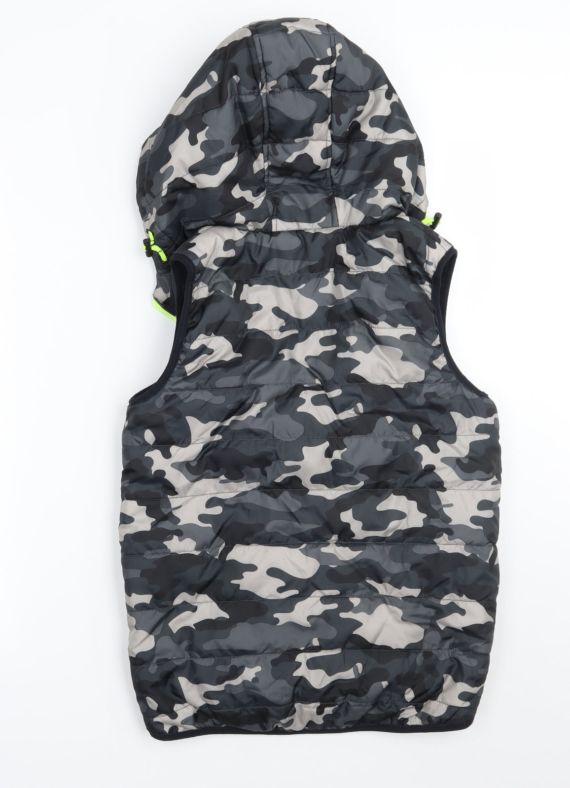 Matalan Boys Green Camouflage  Gilet Coat Size 12 Years