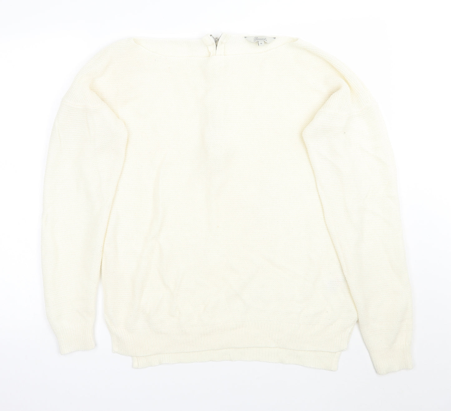 Peacocks Womens White   Pullover Jumper Size M