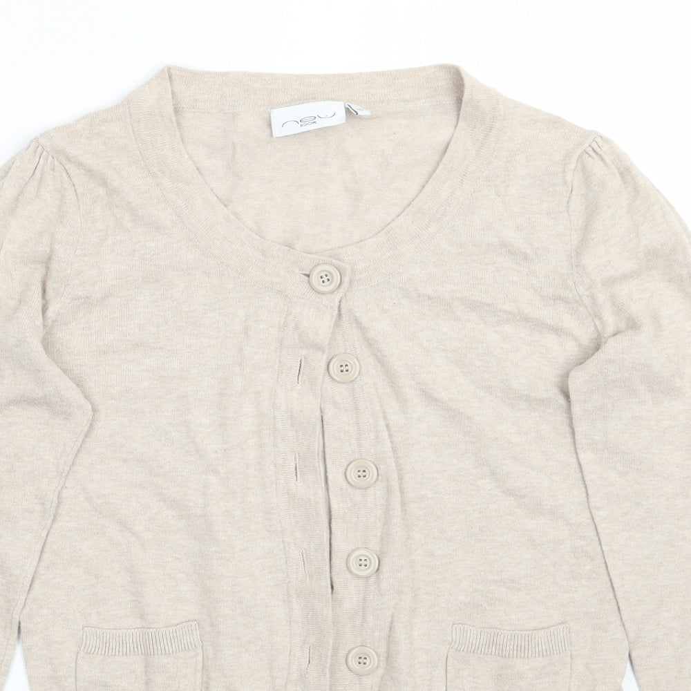 Newlook Womens Beige   Cardigan Jumper Size 10