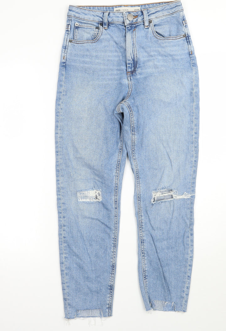 ASOS Womens Blue Mom Jeans Size 27 L30 in