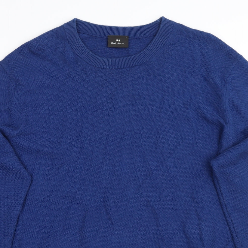 Paul Smith Mens Blue   Pullover Jumper Size L
