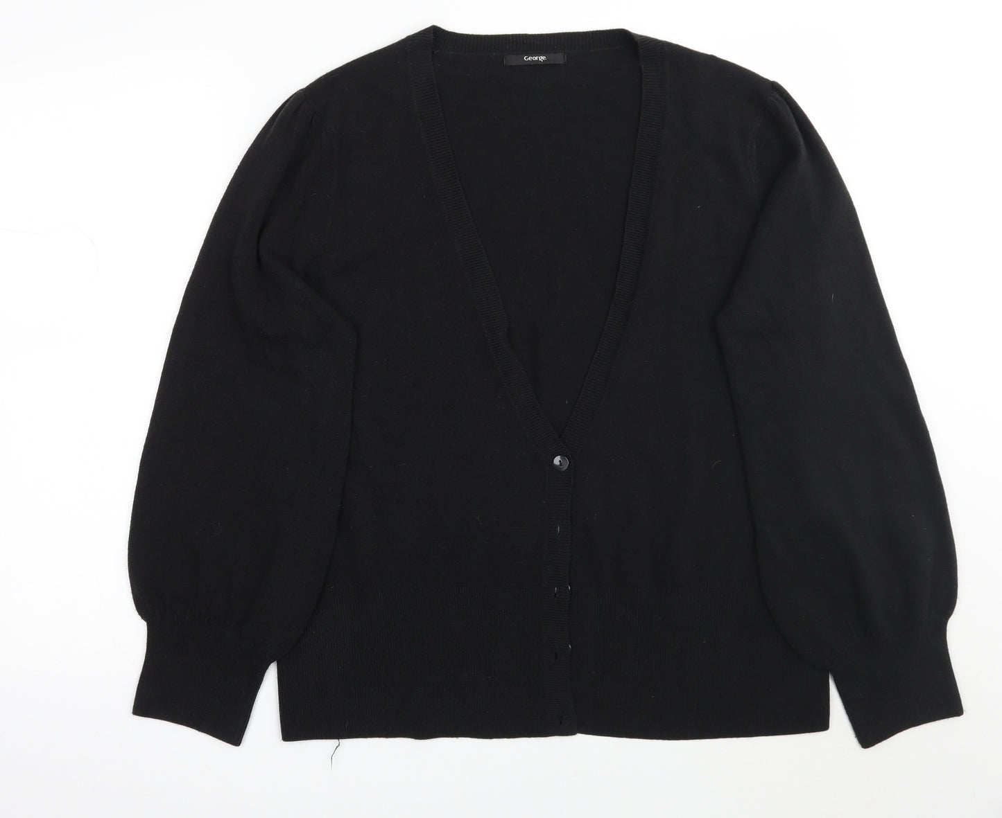 George Womens Black   Cardigan Jumper Size 24