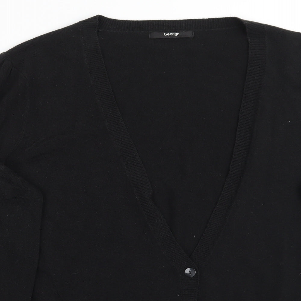 George Womens Black   Cardigan Jumper Size 24